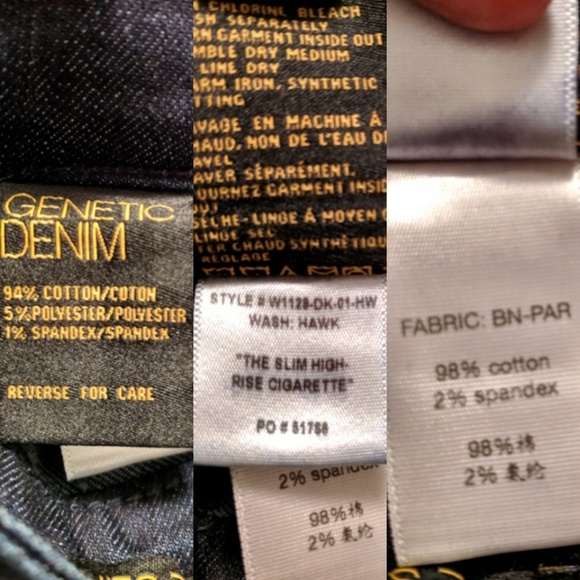 Genetic Denim Slim High-Rise Cigarette in Hawk 29 - Picture 5 of 5